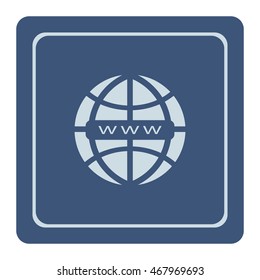 WWW icon, web design element