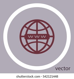 WWW icon, web design element