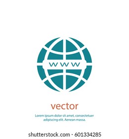 WWW icon, web design element