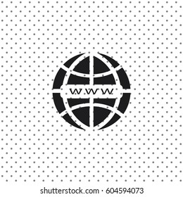 WWW icon, web design element