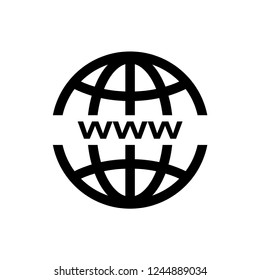 www icon, website icon vector