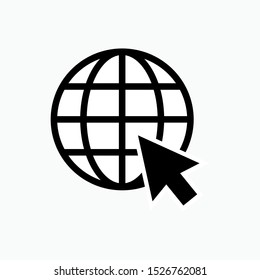 WWW Icon. World Wide Web Vector, Internet Access Sign and Symbol for Design, Presentation, Website or Apps Elements.