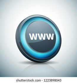 www internet button illustration