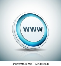 www internet button illustration