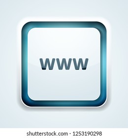 www internet button illustration