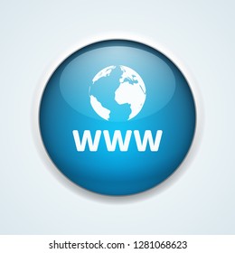 www internet button illustration