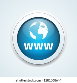 www internet button illustration
