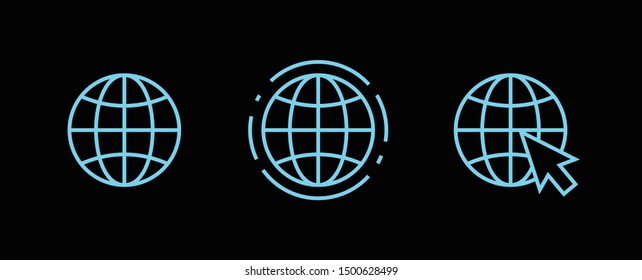 www, internet conection icons. vector illustration, logo web template.