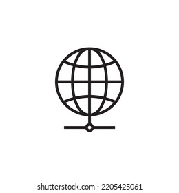 www, iconos de conexión a internet. ilustración vectorial, plantilla web de logotipo. signo de red global