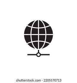 www, internet connection icons. vector illustration, logo web template. global network sign
