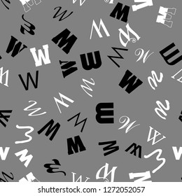 www internet, network technology. Education, school concept. Seamless vector EPS 10 pattern. Flat style