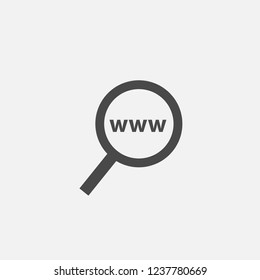www internet search vector icon