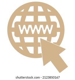 www internet vector icon sign symbol. isolated graphic illustration