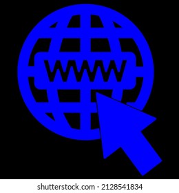 www internet vector icon sign symbol. isolated graphic illustration