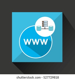 www language data base storage vector illustration eps 10