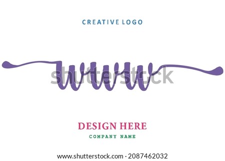 WWW lettering logo is simple, easy to understand and authoritative