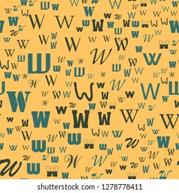www network and education, school concept. Seamless vector EPS 10 pattern. Flat style