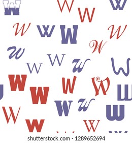 www network and education, school concept. Seamless vector EPS 10 pattern. Flat style