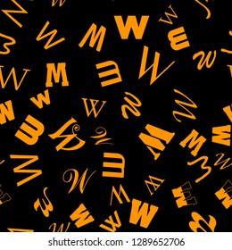 www network and education, school concept. Seamless vector EPS 10 pattern. Flat style