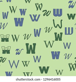 WWW network internet concept, education, school concept. Seamless vector EPS 10 pattern. Flat style