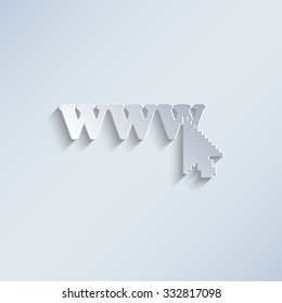 www - paper vector icon