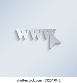 www - paper vector icon