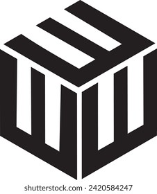WWW Polygon icon, symbol, vector file logo, 