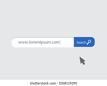 www search bar icon isolated on white background. www search bar icon for web site, app, ui and logo. Creative art concept, vector illustration, eps 10