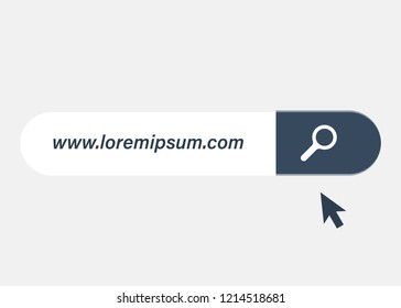 Www Search Bar Icon Isolated On White Background. Www Search Bar Icon For Web Site, App, Ui And Logo. Creative Art Concept, Vector Illustration, Eps 10