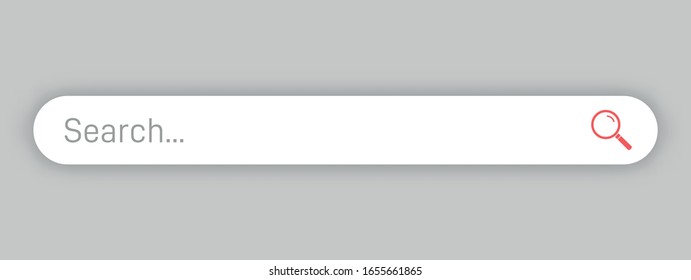 www search bar icons. Vector illustration isolated on grey background