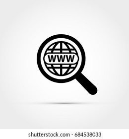 WWW search concept -vector illustration