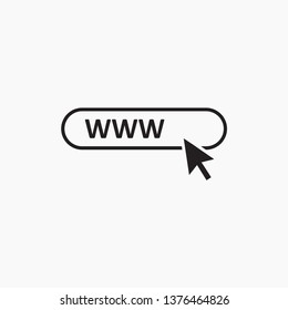 www sign icon vector