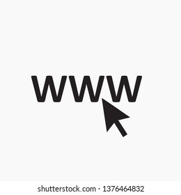 www sign icon vector