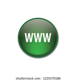 www vector button, web design element