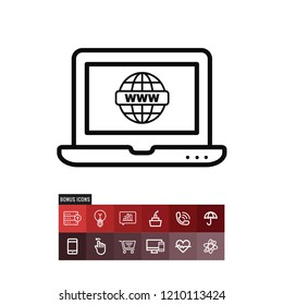 Www vector icon