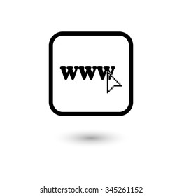 www - vector icon