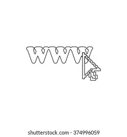 www  - vector icon