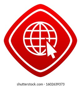 www vector icon. internet sign