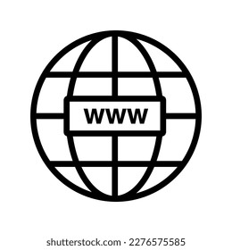 www vector icon, website icon illustration on white background..eps
