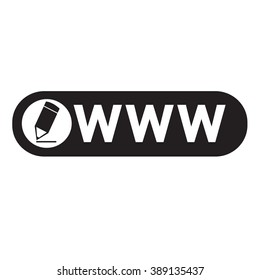 www web icon Illustration design