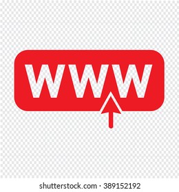 www web icon Illustration design