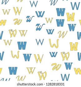 www web network technology concept. Education, school concept. Seamless vector EPS 10 pattern. Flat style