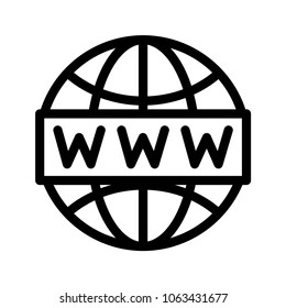 www web Vector icon