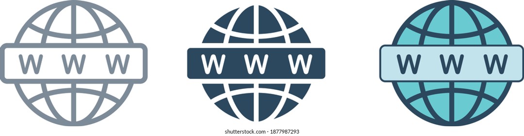 WWW Website Icon I Vector Illustration 