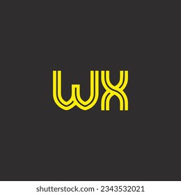 WX  creative and modern vector logo design.
