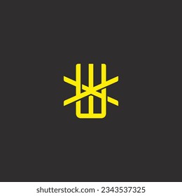 Diseño de logotipo vectorial creativo y moderno WX.