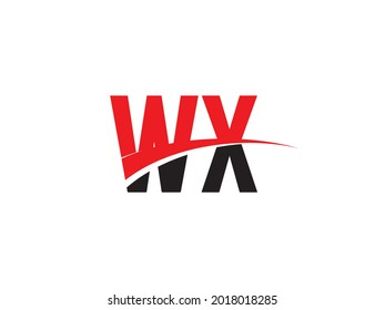 WX Letter Initial Logo Design Template