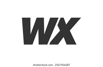 WX Techno Editable Font Logo For Corporate Branding. Bold, Futuristic Design With Unique Typographic Ideas. Minimal Custom Type And Dynamic Letter Variations For Promotion, Printing, And Book Titles