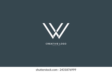 WX XW Abstract initial monogram letter alphabet logo design