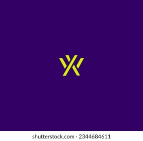 WX, XW letter modern branding logo